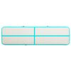 vidaXL Pripučiamas gimnastikos kilimėlis, žalias, 600x100x15cm, PVC