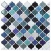 vidaXL Lanterna plytelė 10 pcs Mėlyna žalia 27 x 27 cm