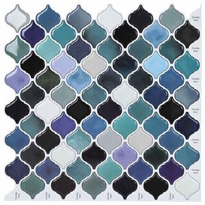 vidaXL Lanterna plytelė 10 pcs Mėlyna žalia 27 x 27 cm