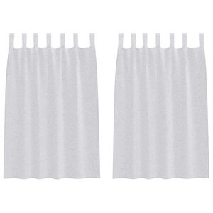 vidaXL Voile Užuolaida 2 vnt. &Scaron;viesiai pilka 140 x 140 cm Poliesteris