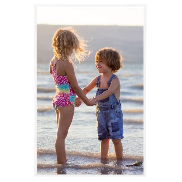 vidaXL Nuotraukų rėmeliai-koliažai, 3vnt., balti, 13x18cm, MDF