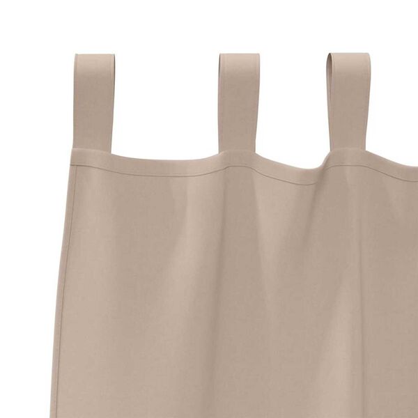 vidaXL Užuolaidos su žiedais, blokuojančios &scaron;viesą 2 pcs Taupe