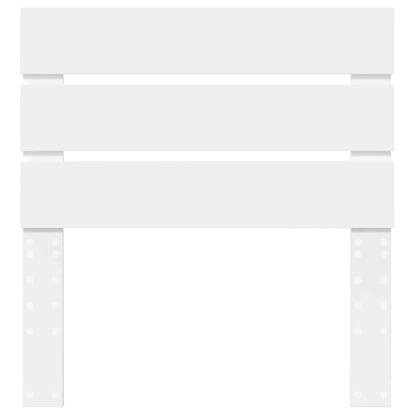 vidaXL Galvūgalis su galvūgalio Balta 75 cm Apdirbta mediena