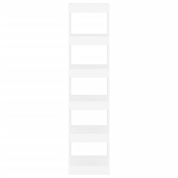 vidaXL Spintelė knygoms/kambario pertvara, balta, 40x30x166cm