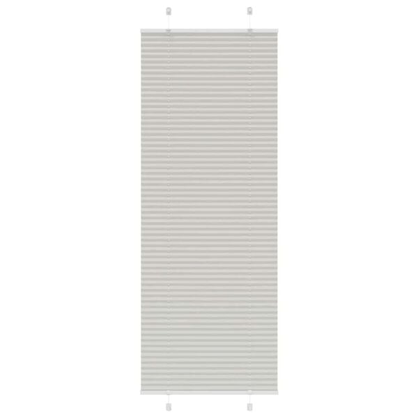 vidaXL klostuota žaliuze &scaron;viesiai pilka 80x200 cm audinio plotis