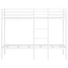 vidaXL Dviaukštė lova be čiužinio Balta 75x190 cm Plieninė