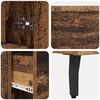 vidaXL Auk&scaron;tas spintelė su stalčių 2 pcs Senas medis Apdirbta mediena