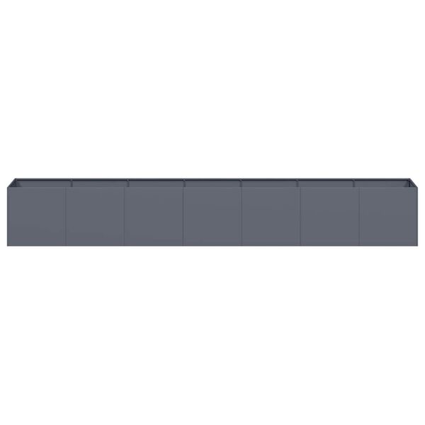 vidaXL Lovelis, antracito, 280x40x40cm, &scaron;altai valcuotas plienas