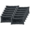 vidaXL Pagalvėlės užvalkalas 12 pcs HEERLEN Antracito 40 x 80 cm