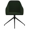 vidaXL Valgomojo kėdės, 4vnt., tamsiai žalios spalvos, aksomas