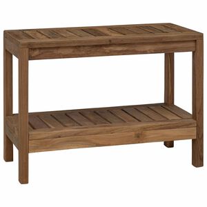 vidaXL Vonios &scaron;oninis staliukas su saugykla Natūrali 60 x 30 x 45 cm