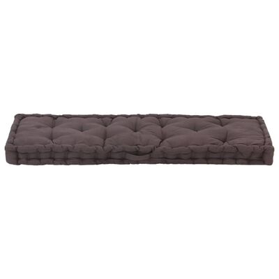 vidaXL Paletės/grindų pagalvėlė, antracito, 120x40x7cm, medvilnė