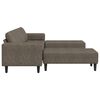 vidaXL Svetainės sofa 3 pcs Tamsiai pilka