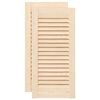 vidaXL Spintelės durelės, 2vnt., 61,5x29,5cm, pu&scaron;is, žaliuzių dizaino