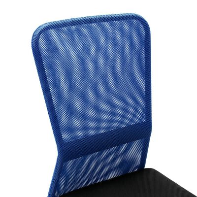 vidaXL Biuro kėdė, juoda ir mėlyna, 44x52x100cm, tinklinis audinys