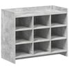 vidaXL Batu skrynia Betono pilka 85 x 39,5 x 70 cm Apdirbta mediena