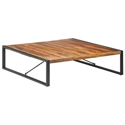 vidaXL Kavos staliukas, 140x140x40cm, mediena su dalbergijos apdaila