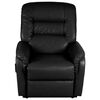 vidaXL Atlo&scaron;iamas televizoriaus krėslas, juodas, dirbtinė oda
