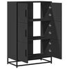 vidaXL Highboard Black 68x35x106,5 cm Mediena ir metalas