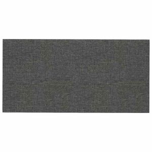 vidaXL Sieninis galvūgalis 12 vnt. 60 x 30 cm Tamsiai pilka audinys