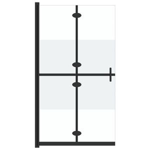 vidaXL Sulankstoma du&scaron;o sienelė, pusiau matinė, 90x190cm, ESG stiklas