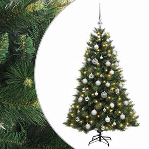 vidaXL Dirbtinė kalėdinė eglutė su rutuliuku 120 cm 150 LED