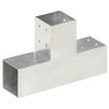 vidaXL Stulpo sujungimas, 81x81mm, galvanizuotas metalas, T formos