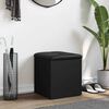 vidaXL Suoliukas-daiktadėžė, juodas, 42x42x45cm, apdirbta mediena