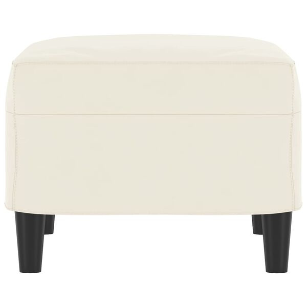 vidaXL Pakoja, kreminės spalvos, 60x50x41cm, aksomas