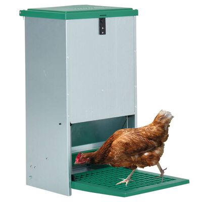 vidaXL Feedomatic Automatinė naminių paukščių šerykla su pamina, 20kg