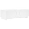 vidaXL Kavos staliukas Balta 102 x 50,5 x 35 cm Apdirbta mediena