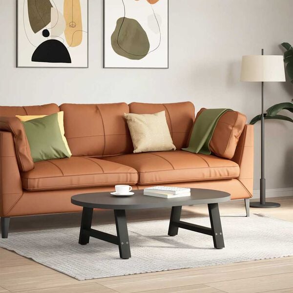 vidaXL Kavos staliuko kojelės, A formos, 2 vnt., juodos, 70x(30-31) cm, plienas