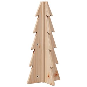 vidaXL Medinė Kalėdų eglutė, 49 cm, pu&scaron;ies medienos masyvas