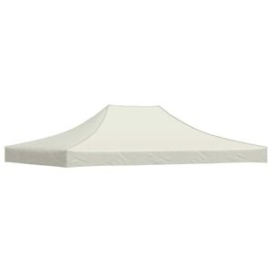 vidaXL Proginės palapinės stogas, kreminės spalvos, 4x3m, 270 g/m&sup2;
