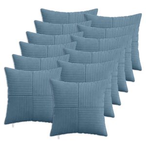 vidaXL Pagalvėlės užvalkalas 12 pcs ALMELO Mėlyna 40 x 40 cm mančester