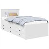 vidaXL Dienos lova Balta ir juoda 90 x 200 cm Apdirbta mediena
