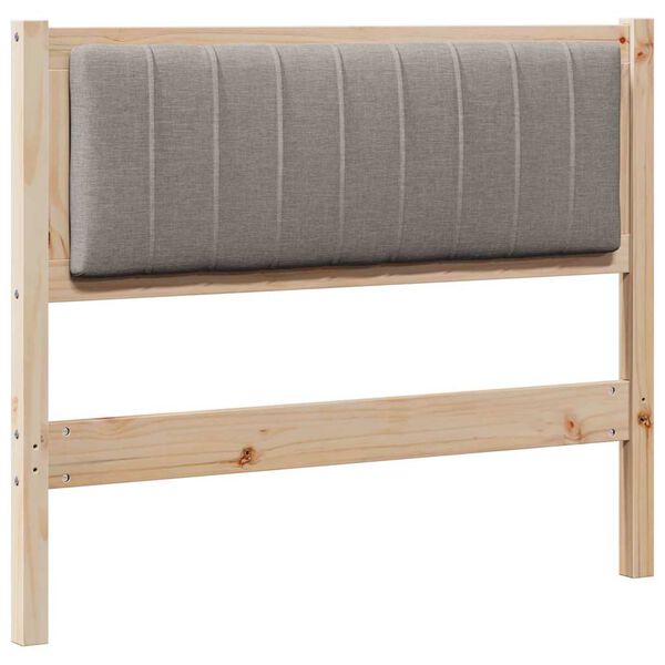 vidaXL Apmu&scaron;ta lovos galvūgalis Ruda 100 cm Kietos pu&scaron;ies mediena