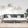 vidaXL Kampinė lovos konstrukcija Tamsiai pilka 80 cm x 200 cm Aksomas
