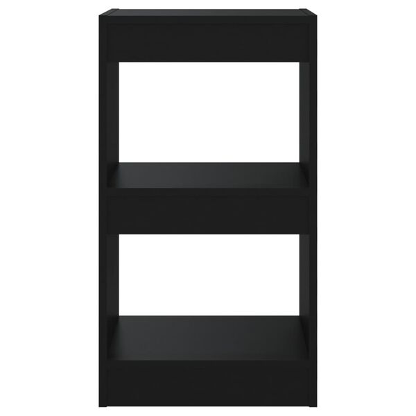 vidaXL Spintelė knygoms/kambario pertvara, juoda, 40x30x72cm