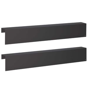 vidaXL Sodo apvadų dengiamasis profilis 2 vnt. 100 x 10 x 15 cm