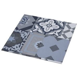vidaXL Grindų lentos Spalvotas ra&scaron;tas 5,11 m&sup2; 55 vnt. PVC