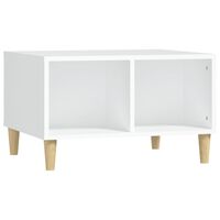 vidaXL Kavos staliukas, baltos spalvos, 60x50x36,5cm, apdirbta mediena