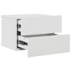 vidaXL Naktinė spintelė, baltos spalvos, 40x30x30cm, apdirbta mediena