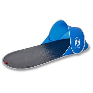 vidaXL Paplūdimio palapinė, mėlyna, i&scaron;skleidžiama, atspari vandeniui