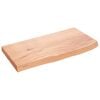 vidaXL Vonios stalvir&scaron;is, &scaron;viesiai rudas, 60x30x(2-4) cm, mediena