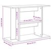 vidaXL Akvariumo stovas, rūkyto ąžuolo spalvos, 80x35x60cm, inžinerinė mediena
