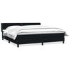 vidaXL Box Spring Lova su čiužiniu Juodas 200x210 cm Velvet