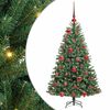 vidaXL Dirbtinė Sulankstoma Kalėdų Eglutė Žalia 120 cm PVC ir metalas