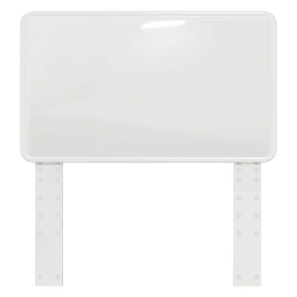 vidaXL Galvūgalis su galvūgalio Blizgus baltas 75 cm Apdirbta mediena