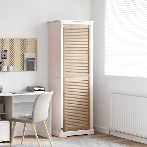 vidaXL Spintelės durys su durimis Natūrali 201 x 2,1 x 59,5 cm